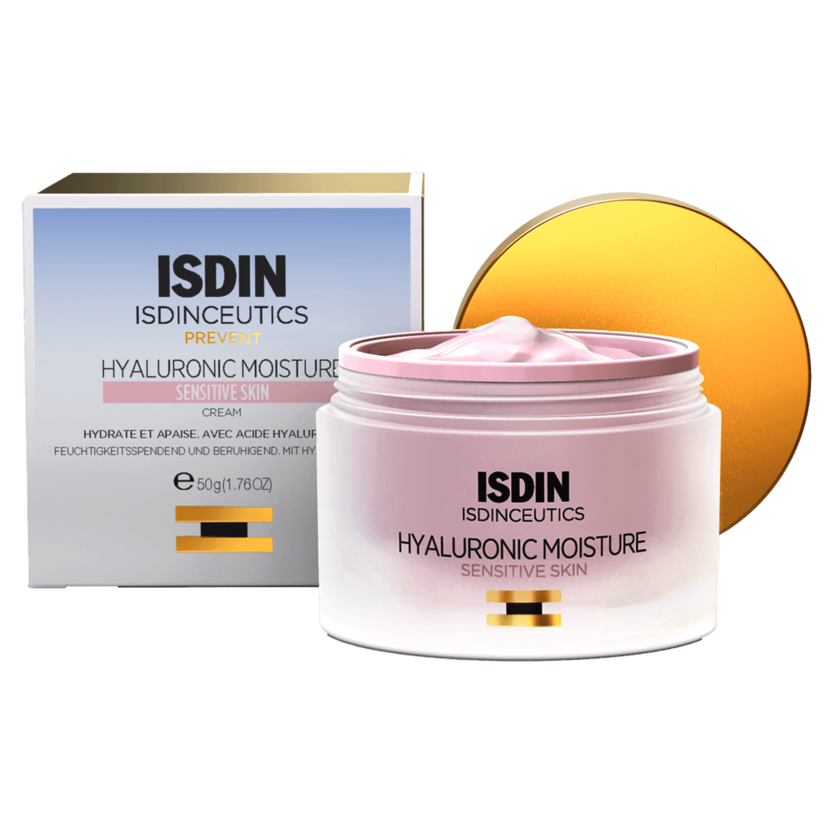 Creme Facial Isdinceutics Hyaluronic Moisture Pele Sensível 50g - Imagem 1